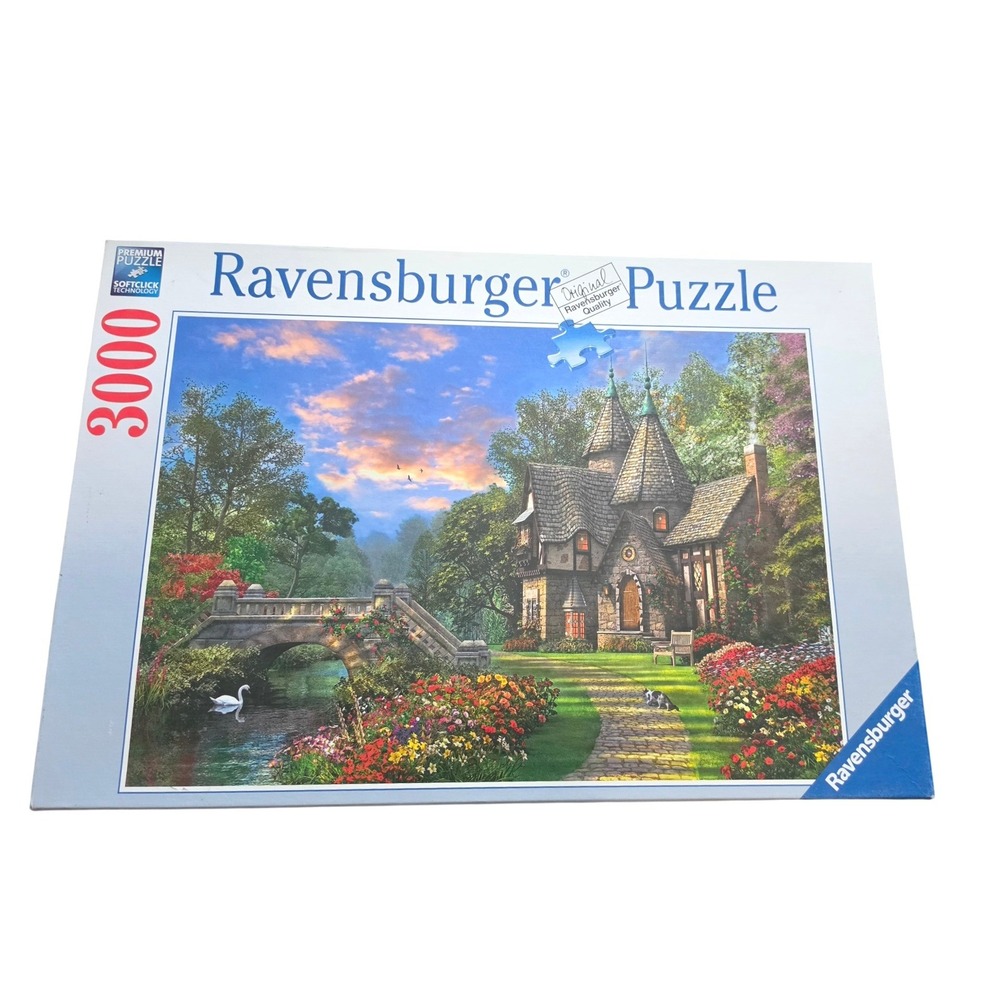 Ravensburger 3000 Piece Puzzle Dominic Davison Cottage Bridge 170692